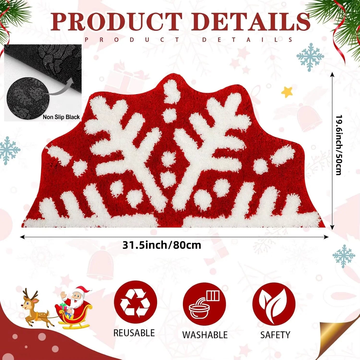 Non-Slip Christmas Mat