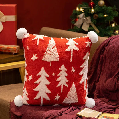 Jacquard Christmas Tree Pillow