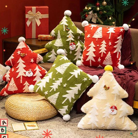 Jacquard Christmas Tree Pillow