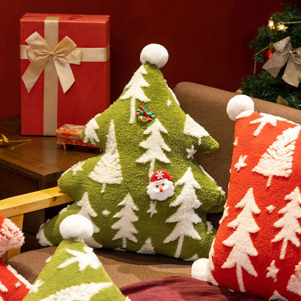 Jacquard Christmas Tree Pillow