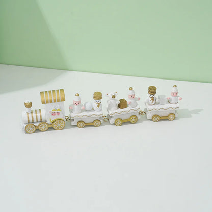 Festive Wooden Train Set