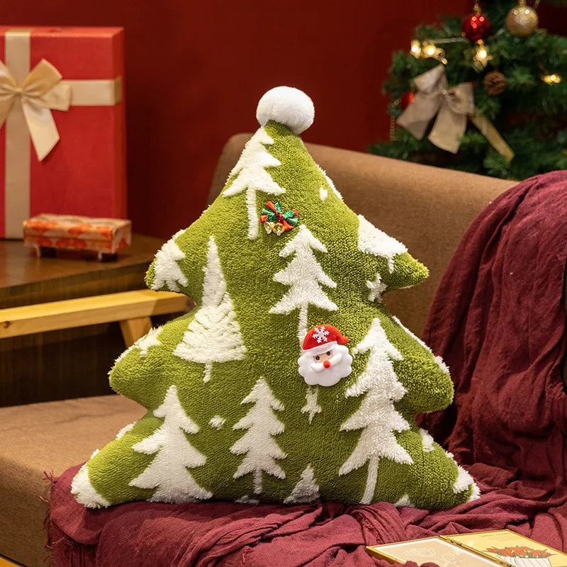 Jacquard Christmas Tree Pillow