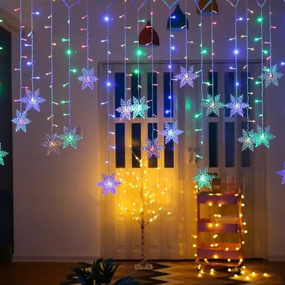 Snowflake LED Curtain Lights