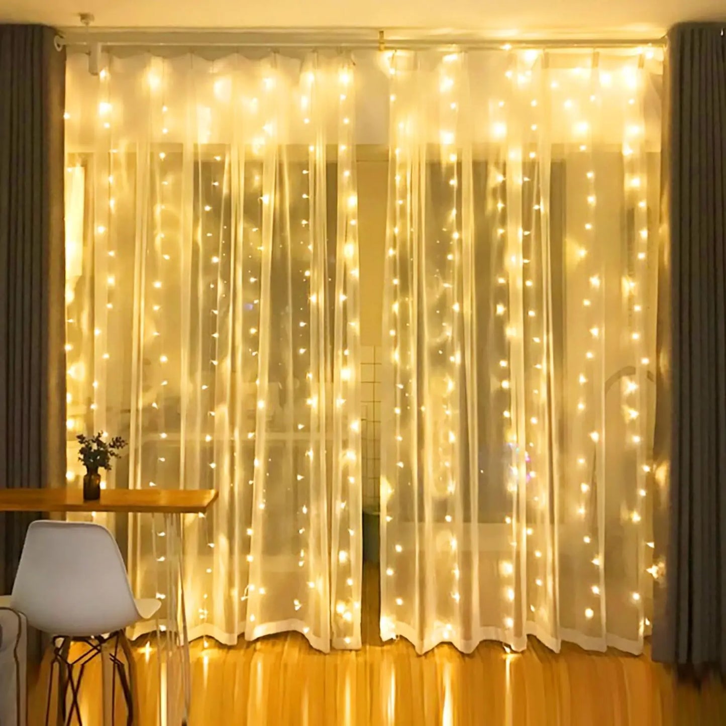Remote Fairy Curtain Lights