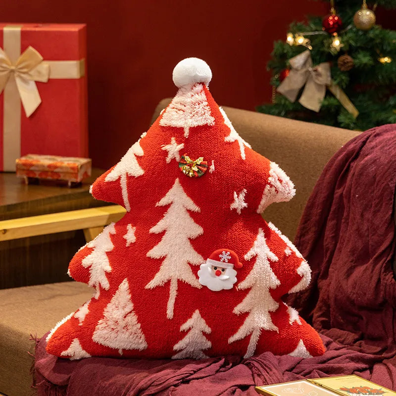 Jacquard Christmas Tree Pillow