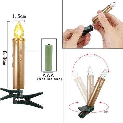 Golden Glow LED Candle