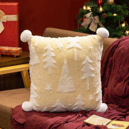 Jacquard Christmas Tree Pillow