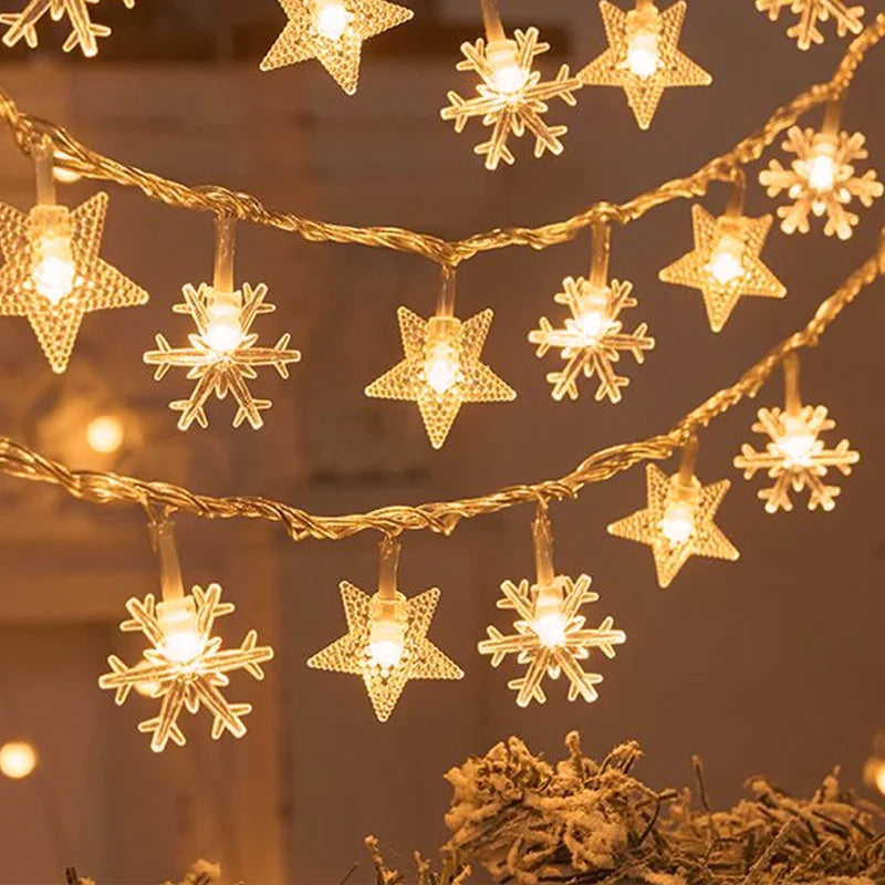 Snowflake Christmas LED Banner
