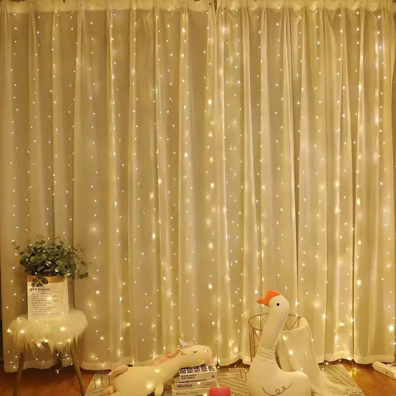 Remote Fairy Curtain Lights