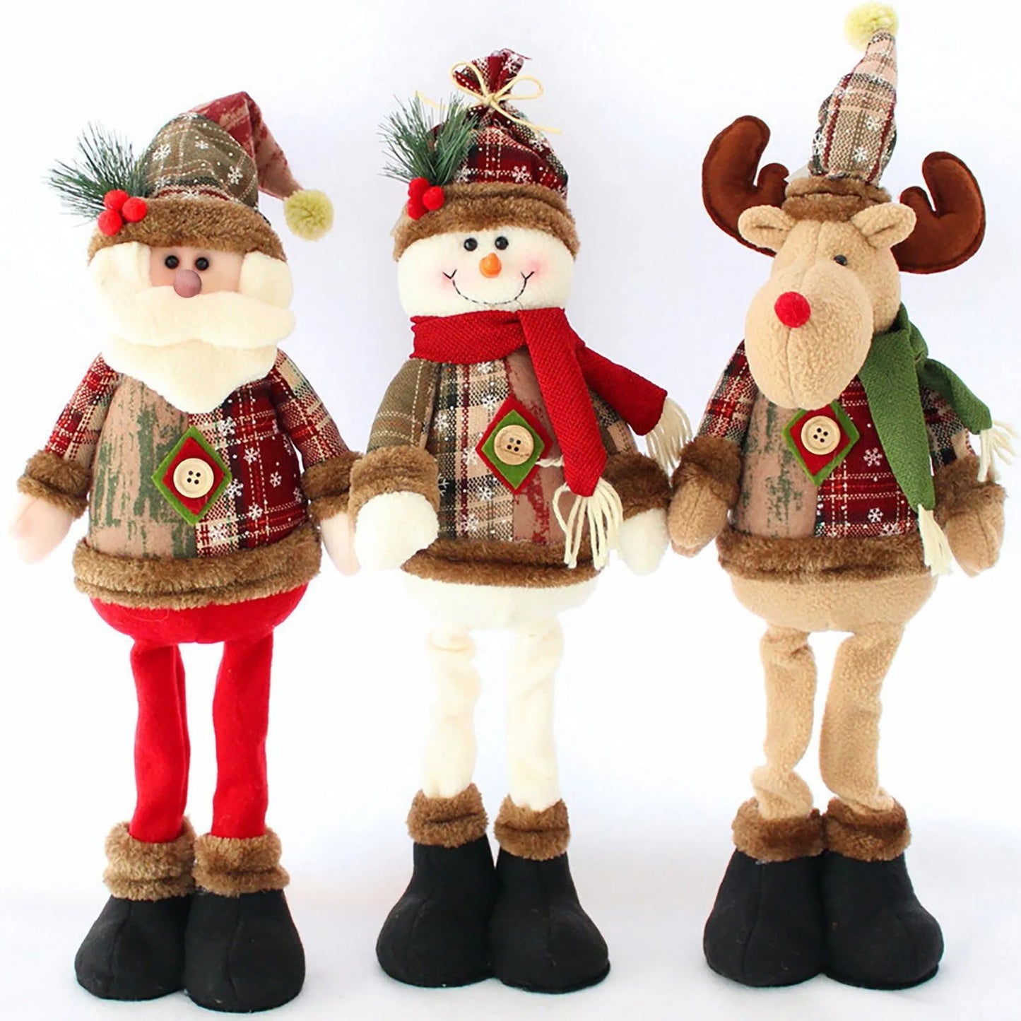 Holiday Standing Dolls Set